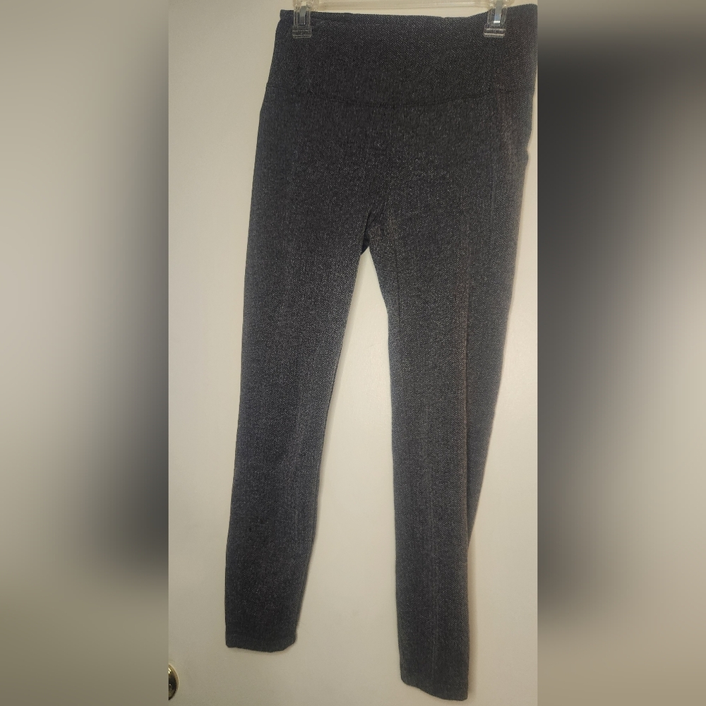 Spring & Mercer Ankle Length Textured Pull On Stretch Pant Gray Size M